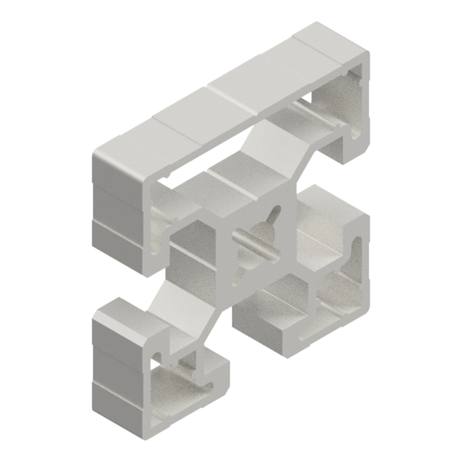 [00002141] Profilo in Alluminio 45x45 C.10 Leggero 1 Lato Chiuso PR045C01P