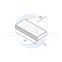 Profilo in Alluminio 6082 40x15 Anticorodal