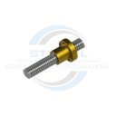 Trapezoidal screw D.8 P.2 Dx L = 500mm Complete with Flanged Nut Screw