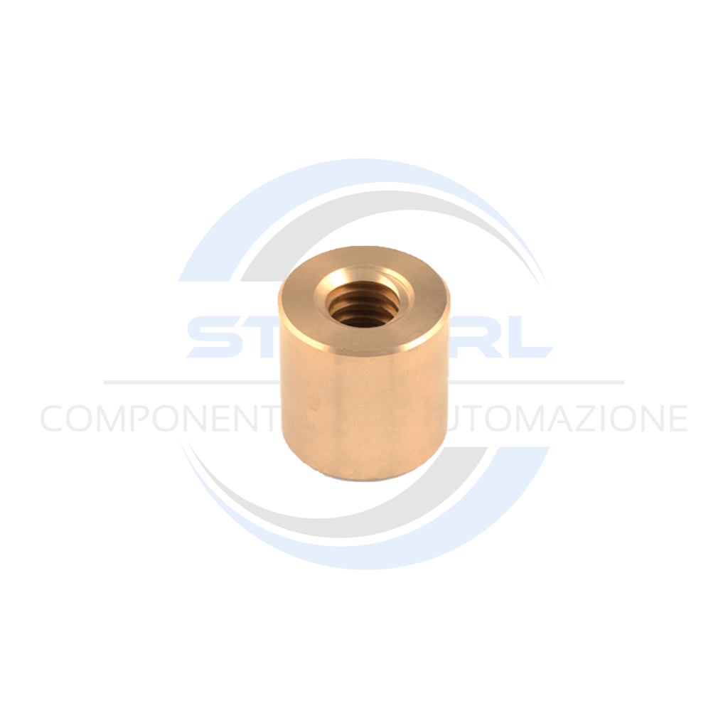 Cylindrical Bronze Nut Tr10x3 rh