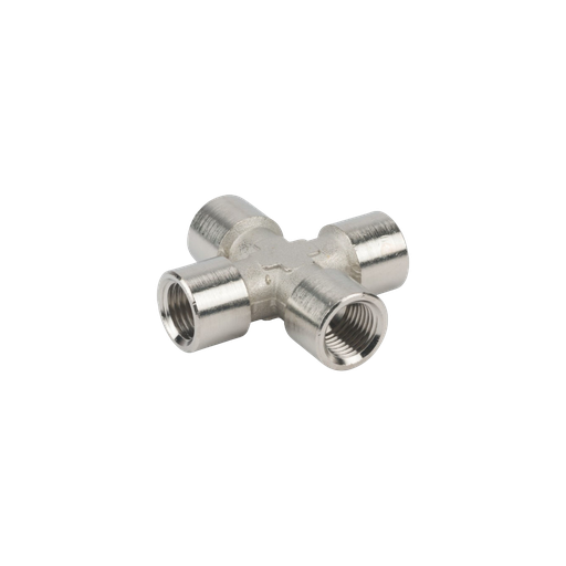 [00004498] Raccordo a Croce Femmina 1/4&quot;