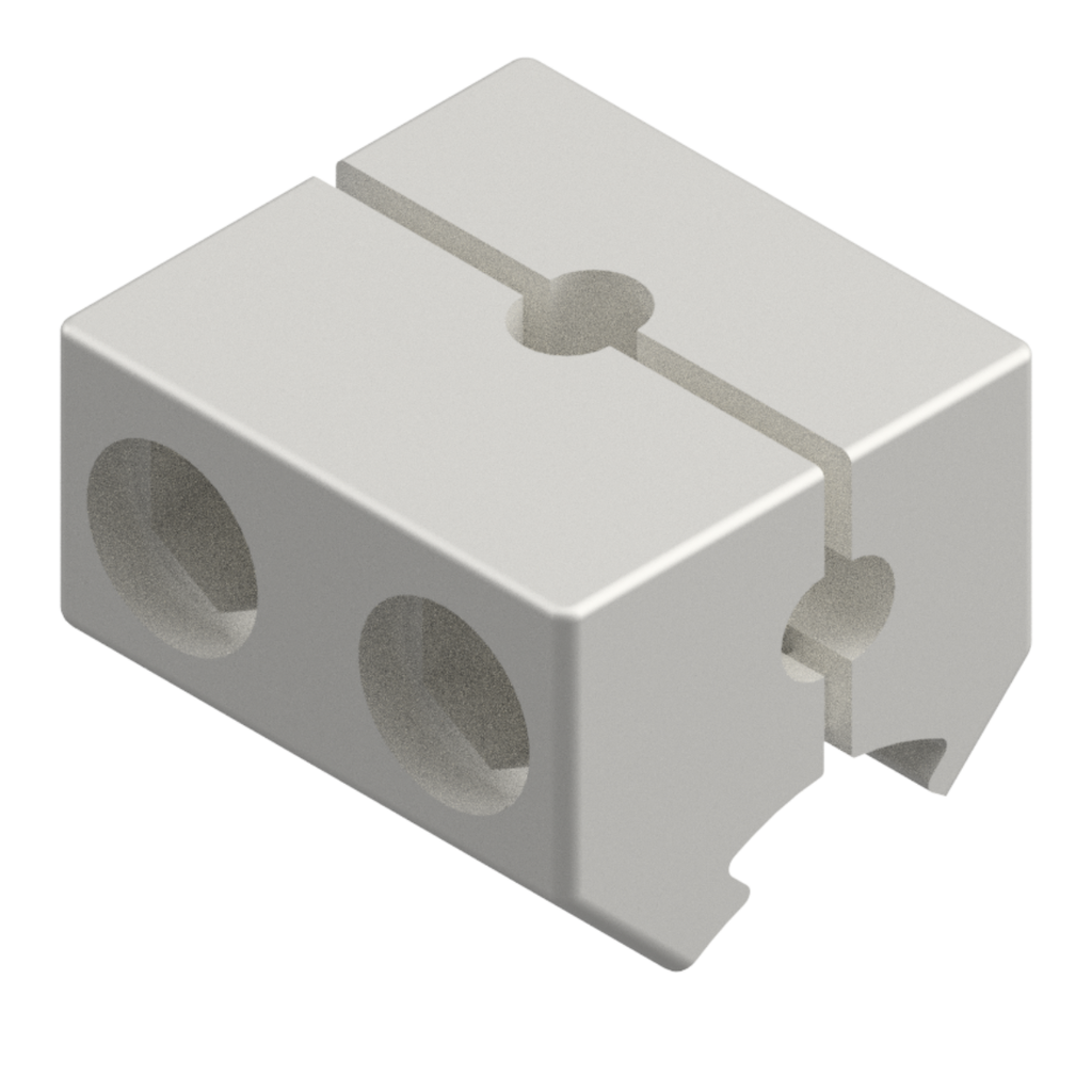 Aluminium Fixing Block for Panel ans Plates D28BFPA